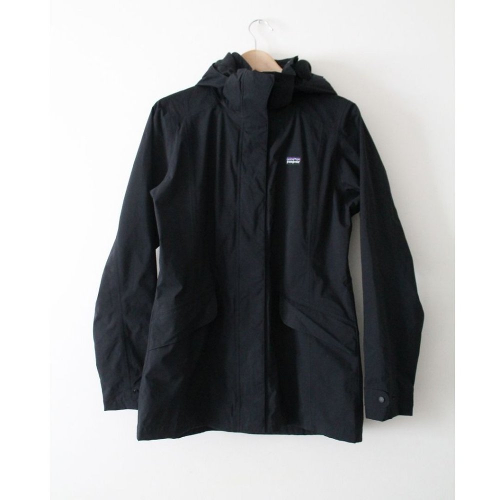 Patagonia Women's Tres Jacket Black Size Medium Torrentshell H2No